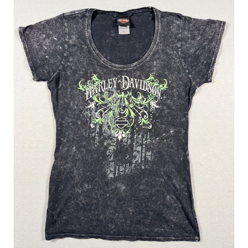Harley Davidson Women's Short Sleeve Graphic T-Shirt - San Antonio, TX - Size L